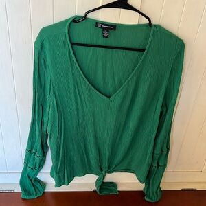 Inc International Concepts green blouse